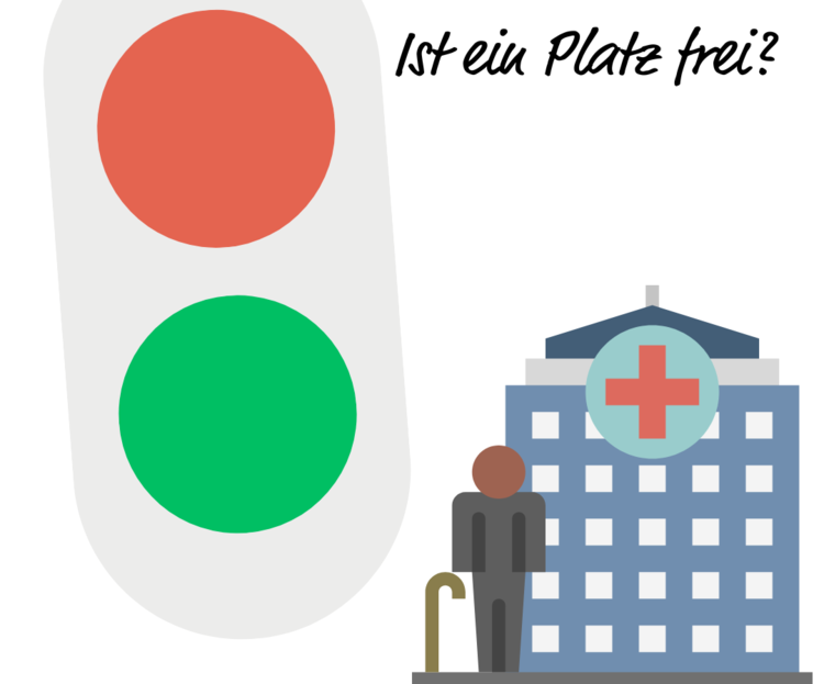 Ampel zur Anzeige freier Plätze in den Pflegeheimen des DRK Aalen