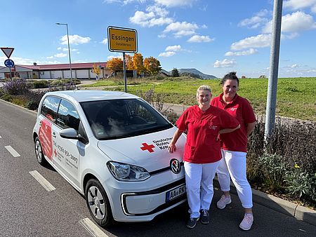Pflegedienst Mitarbeitende vom DRK Aalen in Essingen