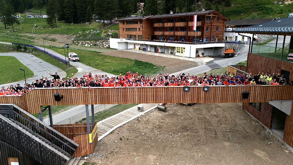 DRK Aalen bei der Bevölkerungsschutzübung in Südtirol